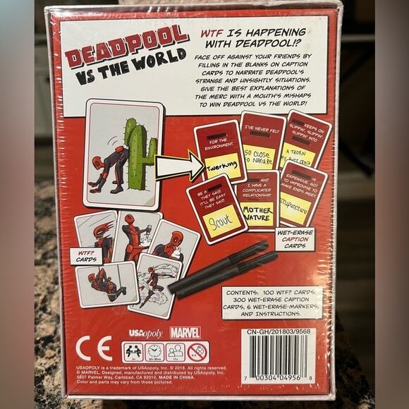 USAopoly Deadpool vs The World Board Game NWT - Picture 2 of 4